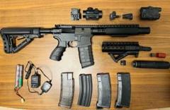 (本当に最終値下げ!) G&G CM16 SRS+予備マガジンアタッチメント多数 本当に最終値下げ!) G&G CM16 SRS+予備マガジンアタッチメント