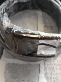 未使用 合成皮革 フェイクレザーベルト 金属バックルコーヒー色