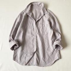 【美品】マドモアゼルノンノン　シャツ　ロゴパッチ　2023SS　近年モデル　薄紫 m93729604293_1.jpg?1747064911