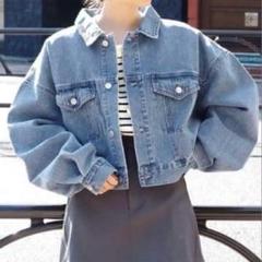 デニムジャケット　デニム　ジャケット　tiptop ブルー　ショート丈　Gジャンのサムネイル
