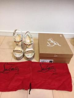 人気特価 【Christian Louboutin】マノラ サンダル ヒール 85mm サンダル・ミュール ◇正規品Christian Louboutin フラットサンダル - メルカリ