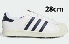 adidas Superstar ゴルフシューズ ホワイト/ネイビー