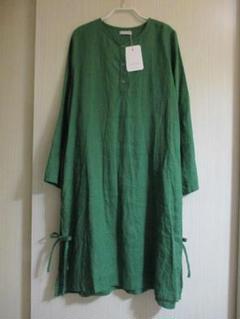 美品♪フォグリネンワーク　リネン　ロングシャツ　チュニック　七分袖　リボン　F 2610119044.jpg?1749947546