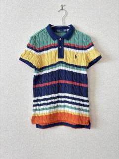 ポロ ラルフローレン ケーブルニットポロシャツ S