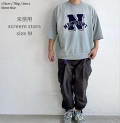 未使用 screem stars フェード カットオフ スウェット Tシャツ M