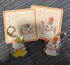 夏目友人帳 コラボカフェ コースター アクキー ニャンコ先生