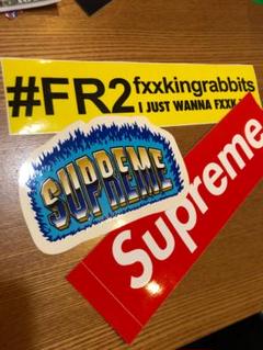 SUPREME & FR2 BOXLOGOステッカーセット