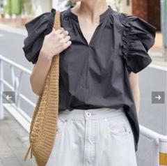 Spick & Span フレアスリーブスキッパーブラウス