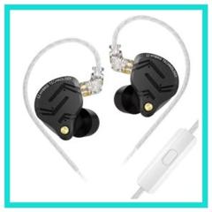 KZ ZS12 Pro X イヤホン KZ ブラック・マイク付き