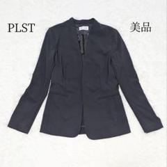 極美品✨PLST ノーカラージャケット　黒　M 洗える 楽天市場】ノーカラージャケット plstの通販