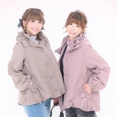 &LOVE フェミニンフォルムな撥水大人リボンブルゾン アンドラブ