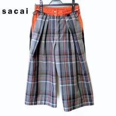 美品✨サカイ ワイドパンツ 切替え アシンメトリー チェック マルチカラー M 2025年最新】sacai ワイドパンツ・イージーパンツの人気アイテム