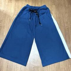 harapeco リラックスワイドパンツ　ブルー　はらぺこ商店