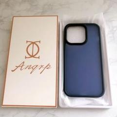 iPhone 14 Pro 用 ケース 半透明 マットケース ブルー