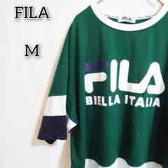 フィラ 【M】 カットソー オーバーサイズ ビッグロゴ ゆるダボ リラックス