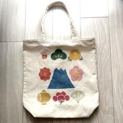 Uniqlo富士山と花のエコバッグ