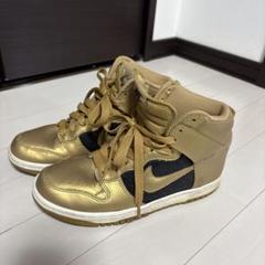 NIKEダンク　ハイ　ゴールド×ブラックのサムネイル
