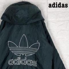 刺繍デカロゴ★アディダス adidasトレフォイル ナイロンジャケット ブルゾン