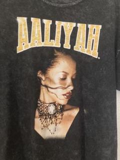 US古着 AALIYAH アリーヤ 半袖Tシャツ ブラック M
