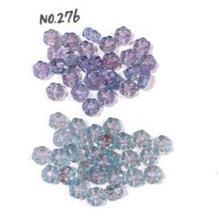 チェコビーズセット No.276 クリアフラワー