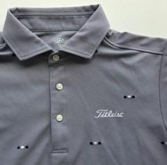 Titleist グレー ポロシャツ ドット柄