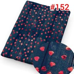 残３☆#152☆特価再販 赤 キラキラハート 生地 輸入生地のサムネイル