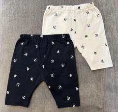 ベビー用パンツ 2枚セットマリン柄