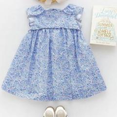 新品タグ付き未使用＊サンサカエプチ＊10Y＊Azul Fiore dress