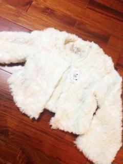 美品 Peach John ピーチジョン ブルーフォックス ファーコート 毛皮
