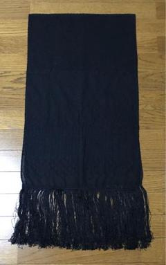新品☆高級・ストール・シルク混・イタリア製・総刺繍・黒・バーニーズニューヨーク☆ 新品☆高級・ストール・シルク混・イタリア製・総刺繍・黒