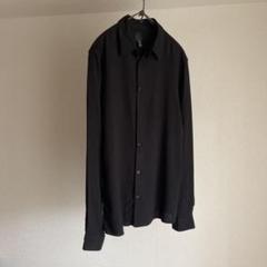h&m エイチアンドエム　ブラック　レーヨン　長袖　シャツ　M