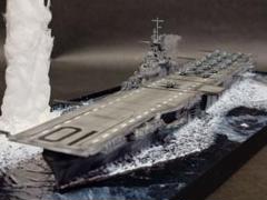 ハセガワ　アメリカ海軍航空母艦　ヨークタウン2　1/700プラモデル完成品 アメリカ 航空母艦 ヨークタウンII | 株式会社 ハセガワ