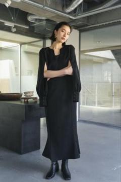 ワンピース off shoulder design one piece knuthmarf off shoulder design one piece/black | KNUTH MARF