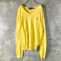Polo by Ralph Lauren　ニット　セーター　薄手　イエロー　ロゴ