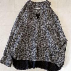 ✨MACPHEE♡オープンカラーブラウス♩レーヨン素材でとろみ感♡ゆったり36✨