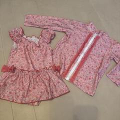 ベビー水着 キッズ水着 ラッシュガード 女の子 90cm セット