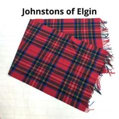 爆売り！ マフラー Elgin of 193○Johnstons レッド系チェック メルカリ - 小物