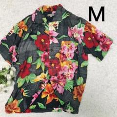 メンズ　半袖シャツ　アロハシャツ　レーヨン素材　Ｍ