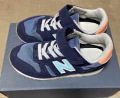 New Balance 373 キッズシューズ ネイビー/ライトブルー/ピンク