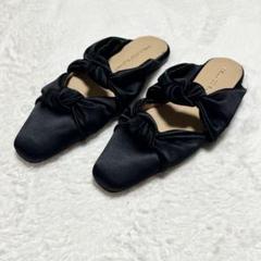 美品　PELLICO SUNNY リボンモチーフミュール　ブラック　ローヒール m93916193285_1.jpg?1741523830