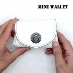 本革レザーミニウォレットミニ財布レディースかわいい小さい財布ハンドメイド