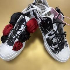 花装飾カジュアルシューズ ホワイト　38 新品