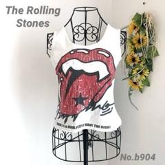 The Rolling Stones ノースリーブ　ショート丈　ロック　ロゴ