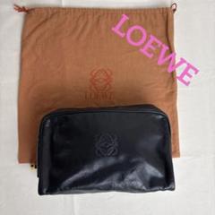 ロエベ　黒いレザーポーチ エンボスロゴ付き 2025年最新】LOEWE カラー：ブラック系 ポーチの人気アイテム
