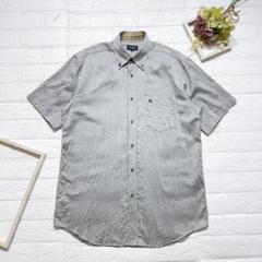 BURBERRY GOLF バーバリーゴルフ 半袖シャツ M グレー系 日本製