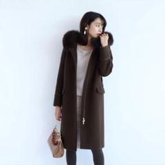 【タグ付き】JUSGLITTY ファー付きロングコート ジャスグリッティー ロングコート ファー JUSGLITTY