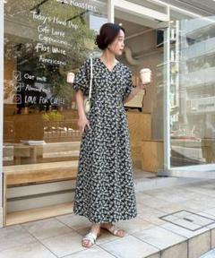 新品☆ IENA コットンリップルウエストシェイプワンピース