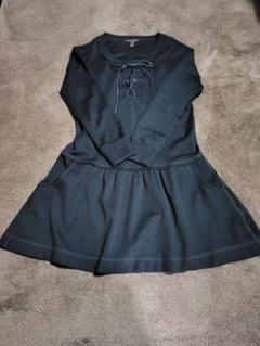 鑑定極美品ルイヴィトン シルクカシミヤ混膝丈ワンピースバックリボンゴールド金具M 鑑定極美品ルイヴィトン シルクカシミヤ混膝丈ワンピースバック