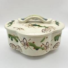 Ｓ６３２　食籠　『青漆瓜紅一閑摺上ゲ』『上杉満樹作』　共箱　茶道具 S632 食籠 『青漆瓜紅一閑摺上ゲ』『上杉満樹作』 共箱