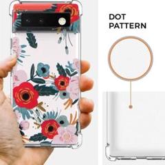 Google Pixel 6 ケース クリアケース 花柄 ソフト シリコン